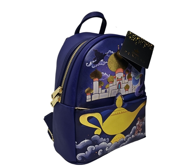 Loungefly Disney Aladdin Princess Jasmine Castle Mini Backpack - Picture 6 of 8